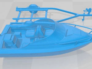 Bayliner Boat with Trailer 3D Print Model