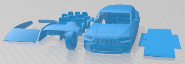 X2 M Sport 2018 Printable Car 3D प्रिंट मॉडल .c4d .max .obj .3ds .fbx .stl .blend 