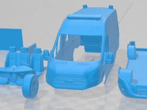 Transit Ambulance Printable Van 3D Print Model