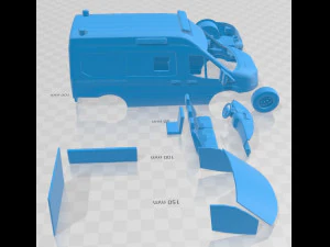 Transit Ambulance Printable Van 3D Print Model
