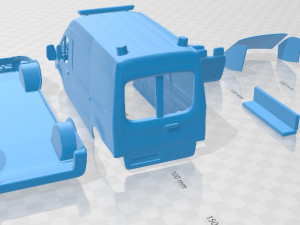 Transit Ambulance Printable Van 3D Принт Модель