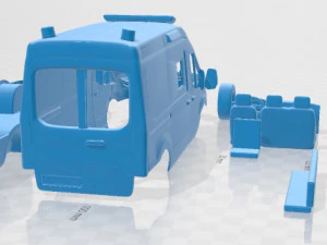 Transit Ambulance Printable Van 3D Print Model