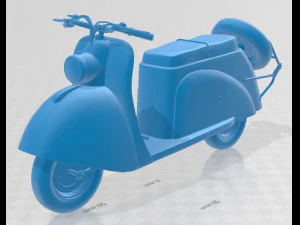 Sowjetischer Roller Tula T200 druckbares Motorrad 3D Druckmodell