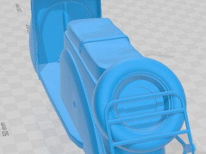 Soviet scooter Tula T200 Printable Motorbike Modelo de Impressão 3D