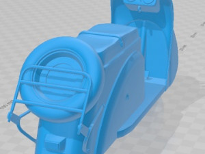 Soviet scooter Tula T200 Printable Motorbike Modelo de Impressão 3D