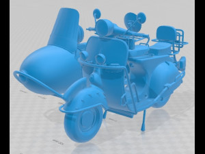 Tjapoeng Djotang 300 Printable Motorbike 3D 프린트 모델