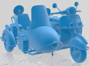 Tjapoeng Djotang 300 Printable Motorbike Model do druku 3D