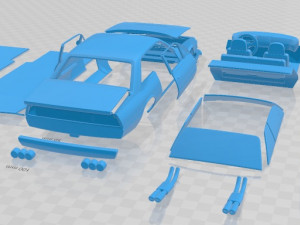 Ferrari 365 GT4 1972 Printable Car 3D 打印模型