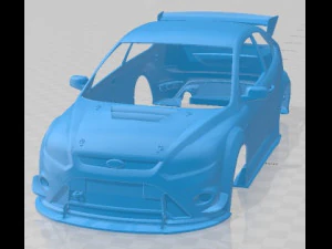 Focus RS MK2 Printable Body Car 3D Print Model