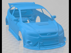 Focus RS MK2 Printable Body Car Model Cetak 3D