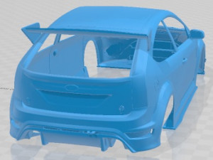 Focus RS MK2 Printable Body Car Model Cetak 3D