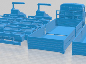 KAMAZ 4308 Printable Truck in separate parts 3Dプリントモデル