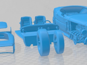 1933 Hot Rod Printable Car 3D प्रिंट मॉडल