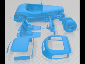 1933 Hot Rod Printable Car 3D प्रिंट मॉडल