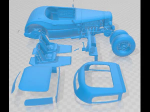 1933 Hot Rod Printable Car 3D Print Model
