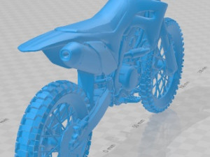 Kawasaki KX 450 Printable Motorbike 3Dプリントモデル