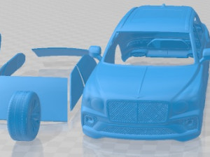 Bentley Bentayga Hybrid 2021 Printable Car 3D Print Model