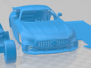 Mercedes Benz AMG GT R Pro 2020 Printable Car Modèles 3D en vedette