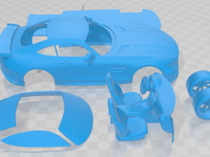 Mercedes Benz AMG GT R Pro 2020 Printable Car Modèles 3D en vedette