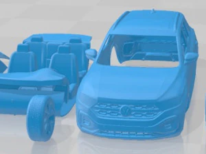 Volkswagen T Roc R line 2022 Printable Car 3D Print Model