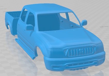 Toyota Tacoma Double Cab Limited v2 2001 3D Print Model .c4d .max .obj .3ds .fbx .stl .blend 