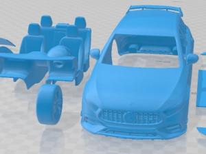 Mercedes Benz A45 S AMG 2020 Printable Car 3D 프린트 모델