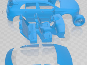 Mercedes Benz A45 S AMG 2020 Printable Car 3Dプリントモデル