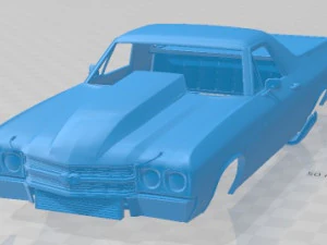 Chevrolet El Camino 1970 Drag Printable Body Car 3D Print Model