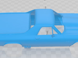 Chevrolet El Camino 1970 Drag Printable Body Car 3D Print Model