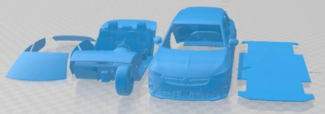 Opel Corsa 2020 Printable Car 3D Print Model .c4d .max .obj .3ds .fbx .stl .blend 