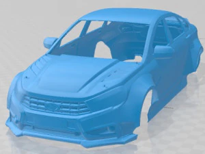Carro com carroceria para impress&atilde;o Lada Vesta Drift Modelo de Impressão 3D
