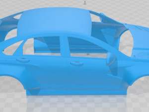 Lada Vesta Drift Printable Body Car Model Cetak 3D