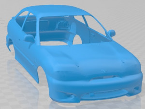 Hyundai Accent 1996 Race Printable Body Car 3D प्रिंट मॉडल