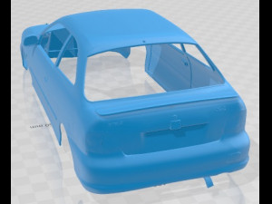 Hyundai Accent 1996 Race Printable Body Car 3D प्रिंट मॉडल