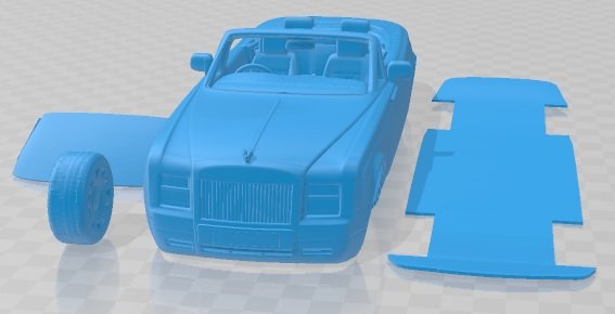 Phantom Drophead Coupe 2013 Printable Car Modelo de Impressão 3D .c4d .max .obj .3ds .fbx .stl .blend