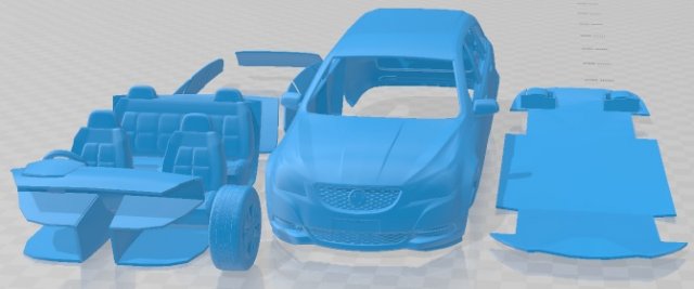 Holden Commodore Evoke Sportwagon 2013 Printable Car 3D Print Model .c4d .max .obj .3ds .fbx .stl .blend