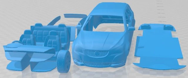 Holden Commodore Evoke Sportwagon 2013 Printable Car 3D Print Model .c4d .max .obj .3ds .fbx .stl .blend 