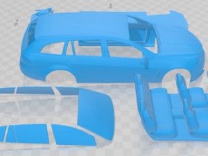 Holden Commodore Evoke Sportwagon 2013 Printable Car 3D Print Model