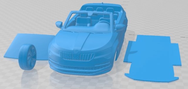 Skoda Sunroq 2019 Printable Car 3D 프린트 모델 .c4d .max .obj .3ds .fbx .stl .blend 