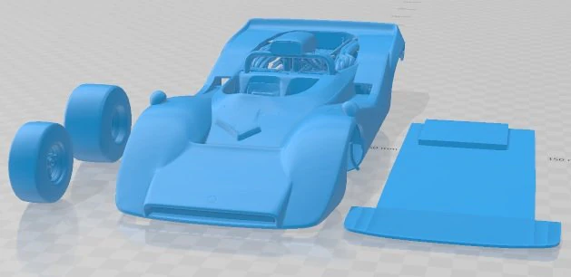 Nissan R382 Printable Car 3D Print Model .c4d .max .obj .3ds .fbx .stl .blend 