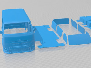 Toyota Hiace Race Printable Van 3D Принт Модель
