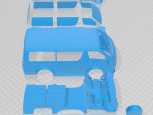 Toyota Hiace Race Printable Van 3D Принт Модель