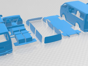 Toyota Hiace Race Printable Van 3D Принт Модель