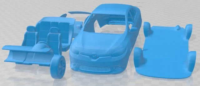 Samsung SM3 2017 Printable Car 3D Print Model .c4d .max .obj .3ds .fbx .stl .blend