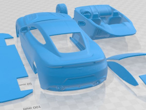 Aston Martin 2013 AM 310 Vanquish Printable Car 3D प्रिंट मॉडल