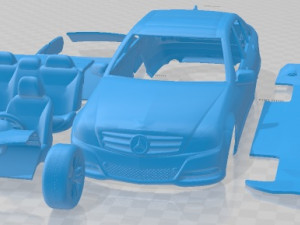 Mercedes Benz C Class W204 Printable Car 3Dプリントモデル