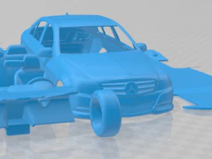 Mercedes Benz C Class W204 Printable Car 3D Print Model