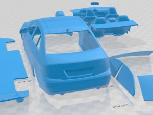 Mercedes Benz C Class W204 Printable Car 3D 打印模型