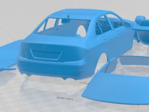 Mercedes Benz C Class W204 Printable Car 3D Print Model