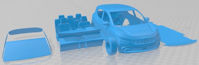 Dacia Sandero 2021 Printable Car 3D Print Model in Automotive 3DExport